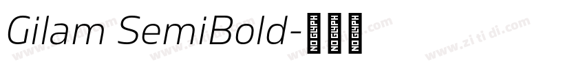 Gilam SemiBold字体转换